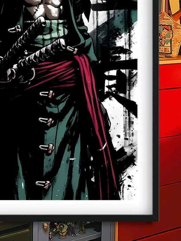 【海外代購】巴洛克《大劍豪》索隆Zoro劍豪海賊王裝飾畫 