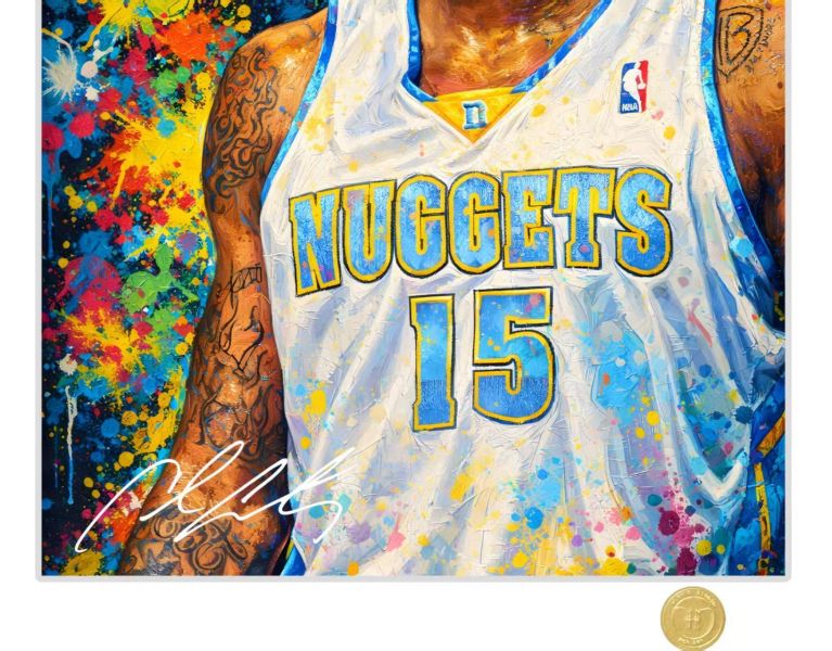 【海外代購】H2 《甜瓜安東尼》NBA卡麥隆安東尼丹佛金塊隊尼克裝飾畫 