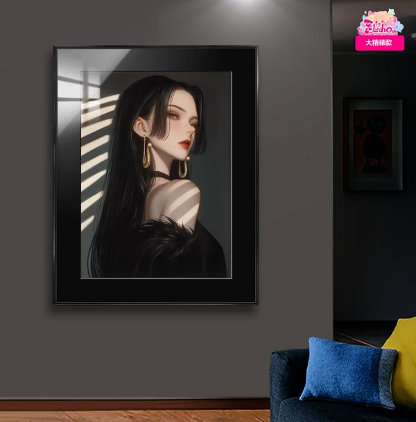 【海外代購】阿喵畫社 展館級《海賊王》墨莎韻 香肩 女帝 8k超清精裱畫 