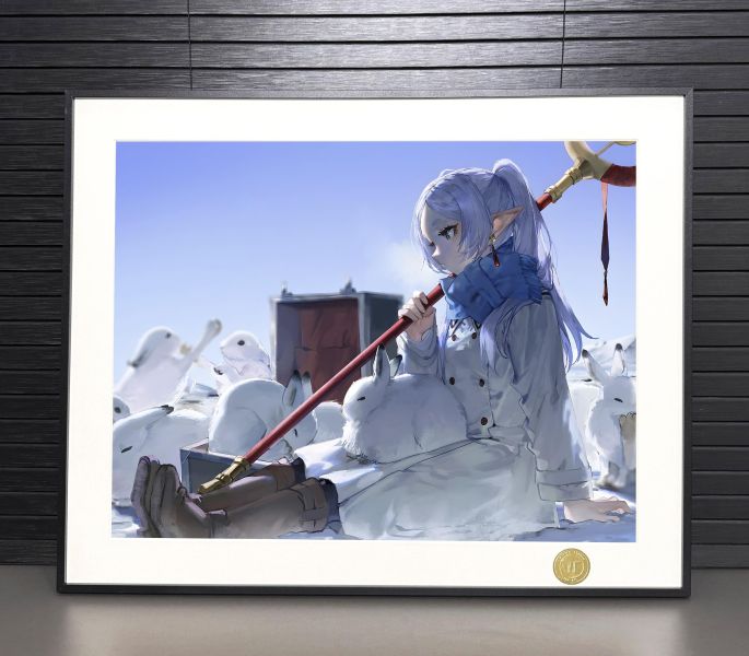 【海外代購】H2 《冬日芙莉蓮》葬送的芙莉蓮Frieren動畫二次元裝飾畫 
