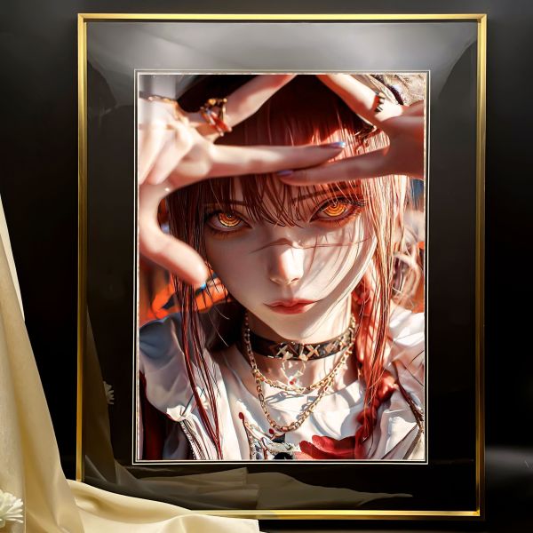 【海外代購】阿喵畫社 惡魔獵人 瑪奇瑪 8k超清精裱畫 