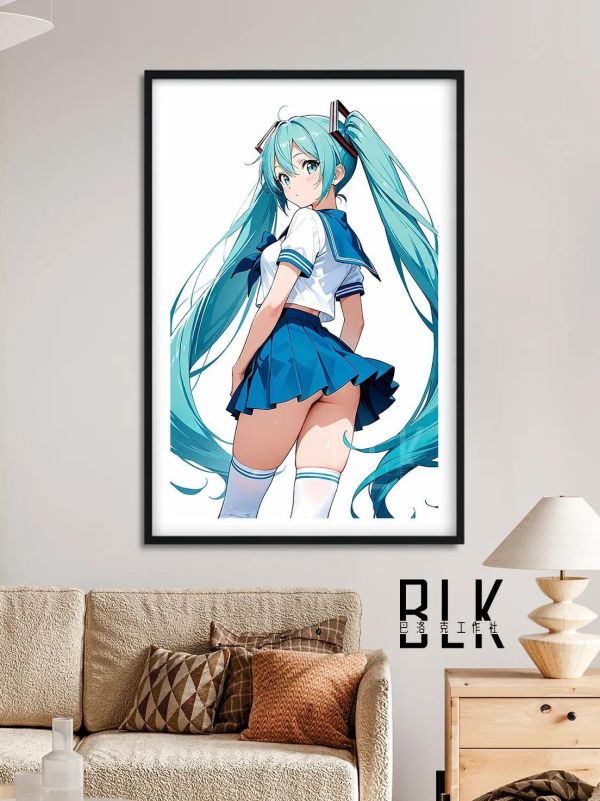 【海外代購】巴洛克 《水手服初音》初音未來歌姬miku公主殿下裝飾畫 