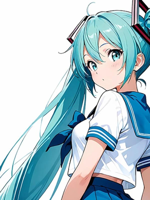 【海外代購】巴洛克 《水手服初音》初音未來歌姬miku公主殿下裝飾畫 