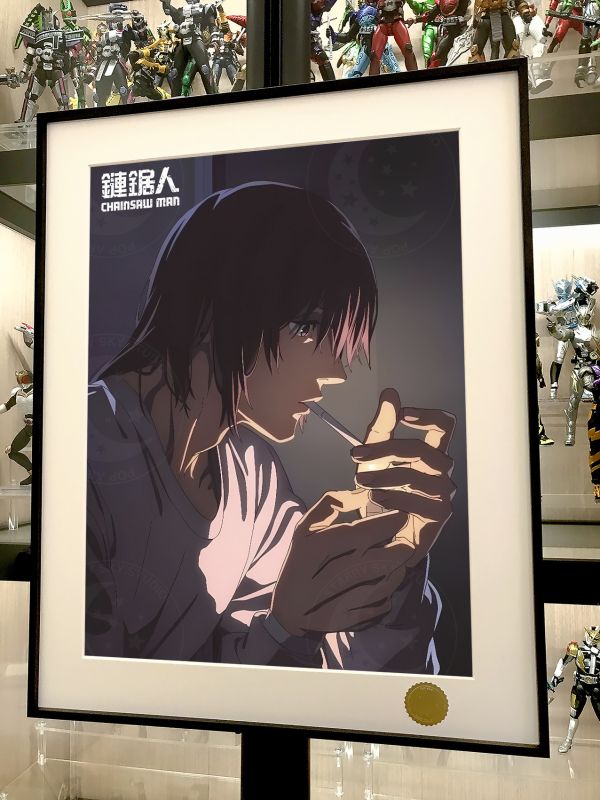 【海外代購】星空 《點煙早川秋》Chainsaw Man電鋸人瑪奇瑪帕瓦電次蕾塞篇鏈鋸人動漫裝飾畫