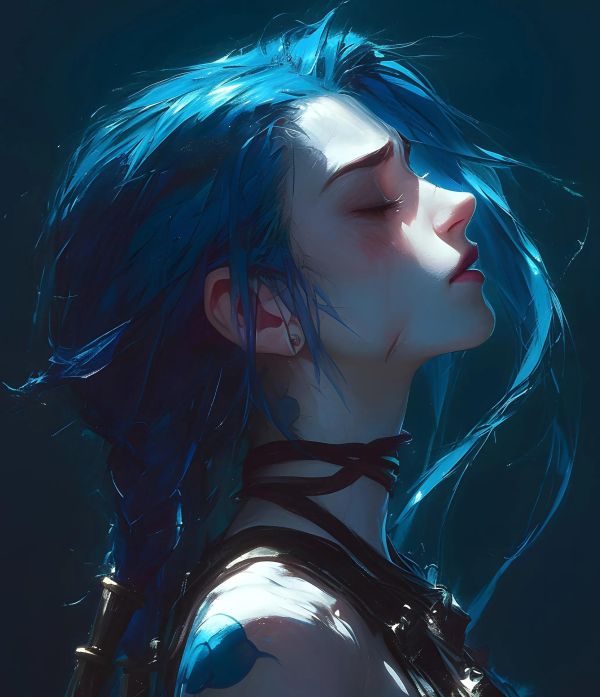 【海外代購】H2 《戰損金克絲》英雄聯盟雙城之戰暴走蘿莉裝飾畫 