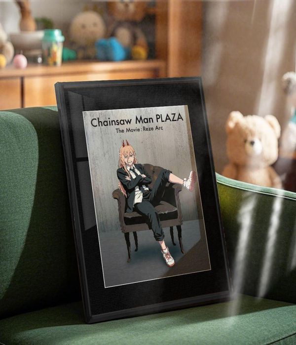 【海外代購】千鳥社 《鏈鋸人 坐姿視覺圖》午睡毯地毯裝飾畫 