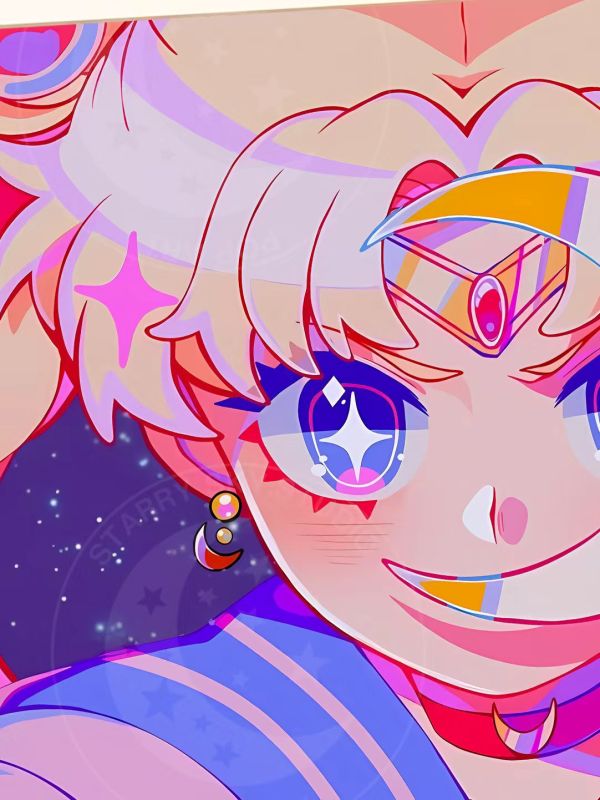 【海外代購】星空 《閃光美少女》美少女戰士水兵月月野兔Sailor Moon倩妮迪公主裝飾畫 