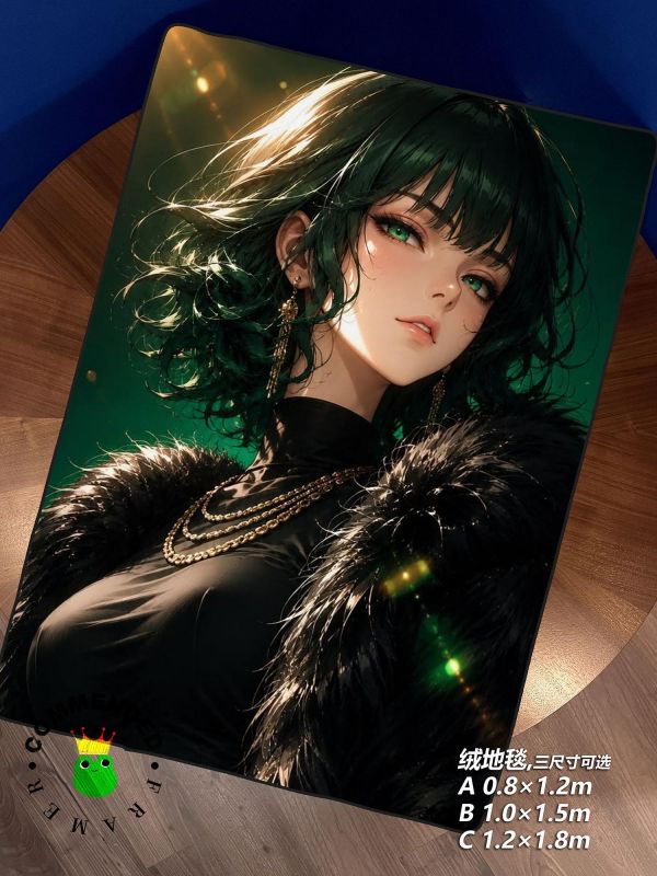 【海外代購】皇呱 《暗夜綠影》 一拳超人吹雪暗夜綠影同人周邊裝飾畫 午睡毯 地毯 