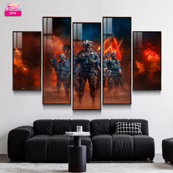 【海外代購】阿喵畫社 三角洲戰火五幅套裝 8k主題高清裝飾畫 滑鼠墊 