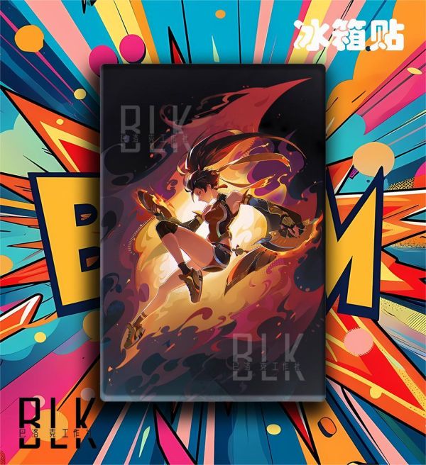 【海外代購】巴洛克 《安燃》Anran無漾鬥陣先鋒ow暴雪動漫裝飾冰箱貼 