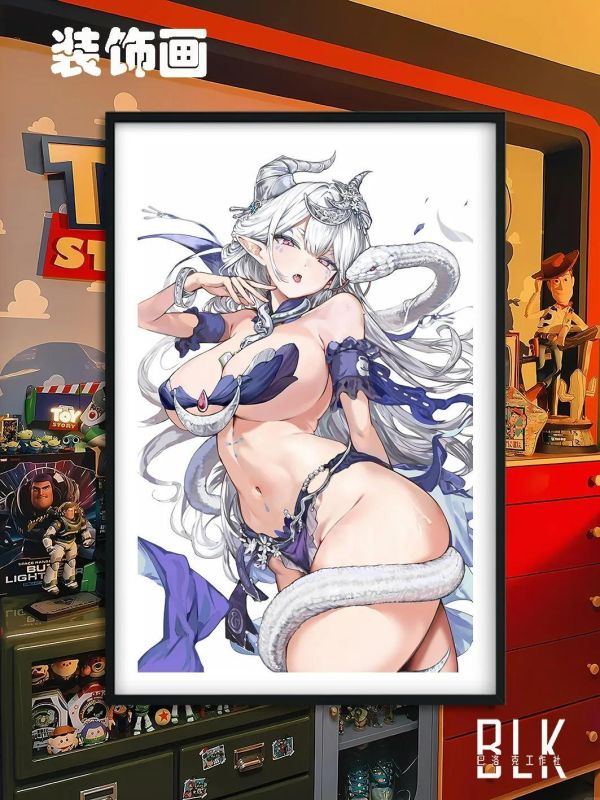 【海外代購】巴洛克《蛇之璃央》雀魂麻將裝飾畫冰箱貼 