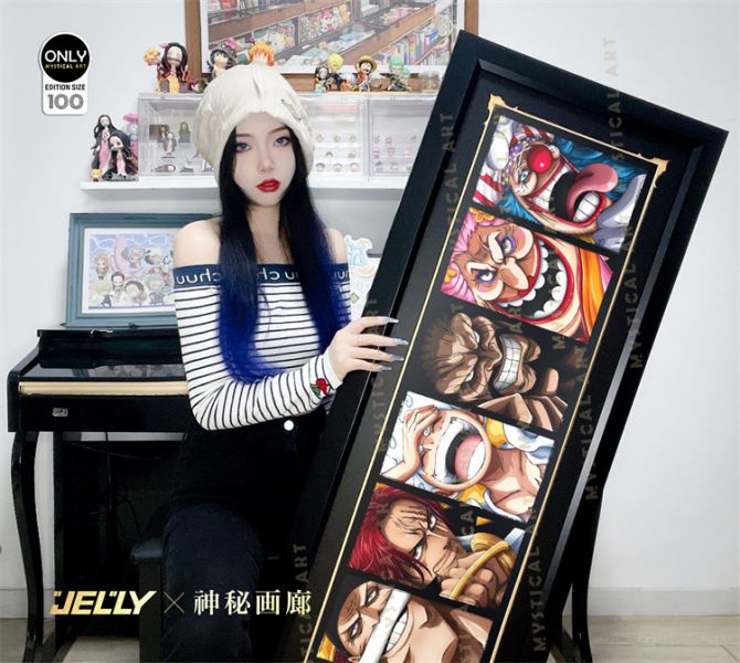 【海外代購】【130*49CM】神秘畫廊 原畫師Jelly 四皇 裝飾畫 