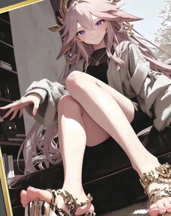 【海外代購】千鳥社 宮司大人Yae Miko 原神 八重神子單人照 裝飾畫 