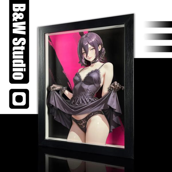 【海外代購】黑白畫映 B&W 電鋸人蕾塞 立體裝飾畫 