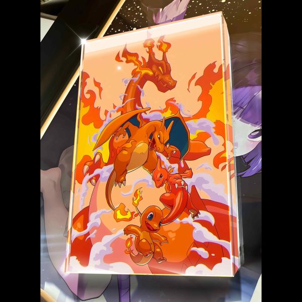 【海外代購】阿喵畫社 第十七彈進化組系列動漫卡磚 標準尺寸壓克力收藏透明磚 