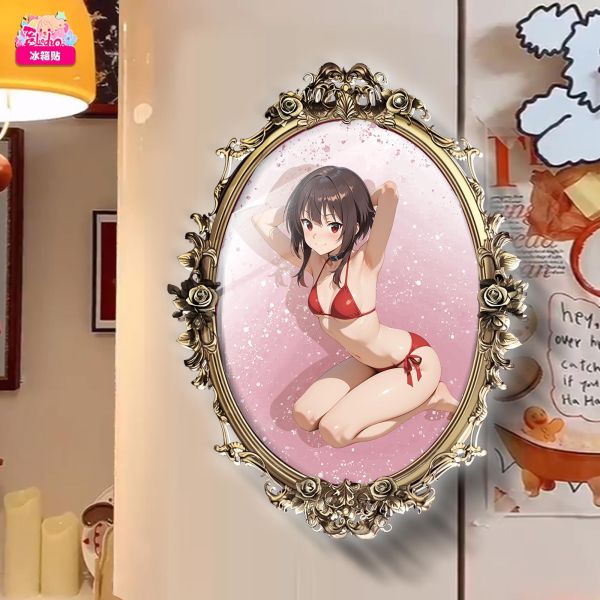 【海外代購】阿喵畫社 動畫冰箱貼第八十彈素晴魔鏡比基尼系列 高透亞克力磁吸冰箱貼 