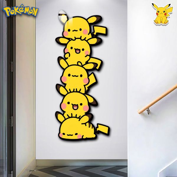 【海外代購】阿喵畫社 皮卡丘疊疊樂 寶可夢超長燈帶畫 