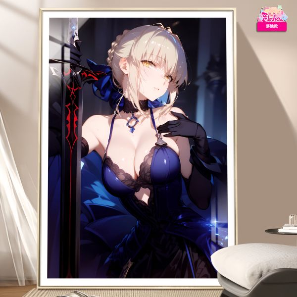 【海外代購】阿喵畫社 晚宴 吾王saber 8k超大高清裝飾畫 