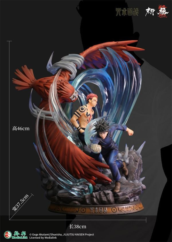 【海外現貨】末那魂燃 咒術回戰 伏黑惠vs兩面宿儺：初戰 正版授權雕像 