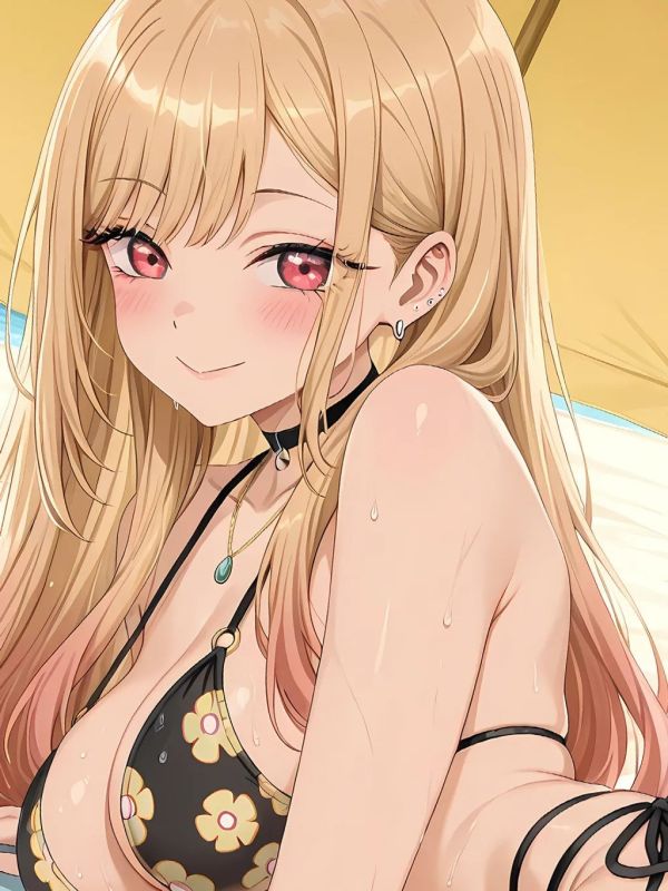 【海外代購】星空《沙灘喜多川》喜多川海夢更衣人偶墜入愛河裝飾畫 