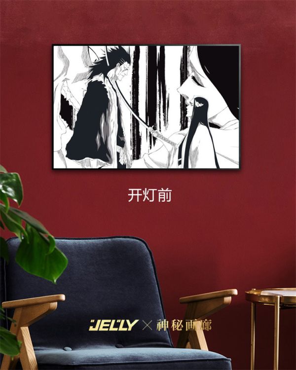 【海外代購】神秘畫廊 更木劍八 卯之花烈 黑科技光導透光畫 