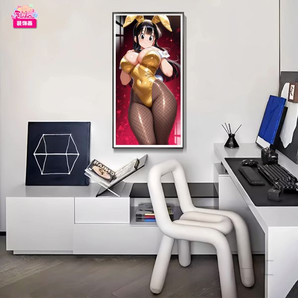 【海外代購】阿喵畫社 兔女郎 琪琪 8k主題高清裝飾畫 等身枕 冰箱貼 