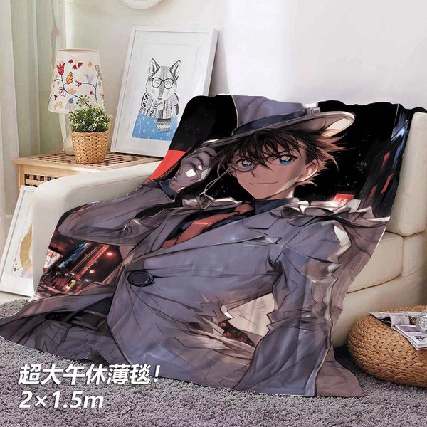 【海外代購】千鳥社《怪盜基德 第二彈》名偵探柯南怪盜基德黑羽快斗午睡毯地毯裝飾畫 