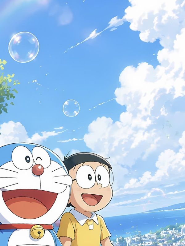 【海外代購】星空 《大雄與小哆啦》哆啦A夢叮噹貓小夫胖虎靜香潮流藝術版畫裝飾畫 
