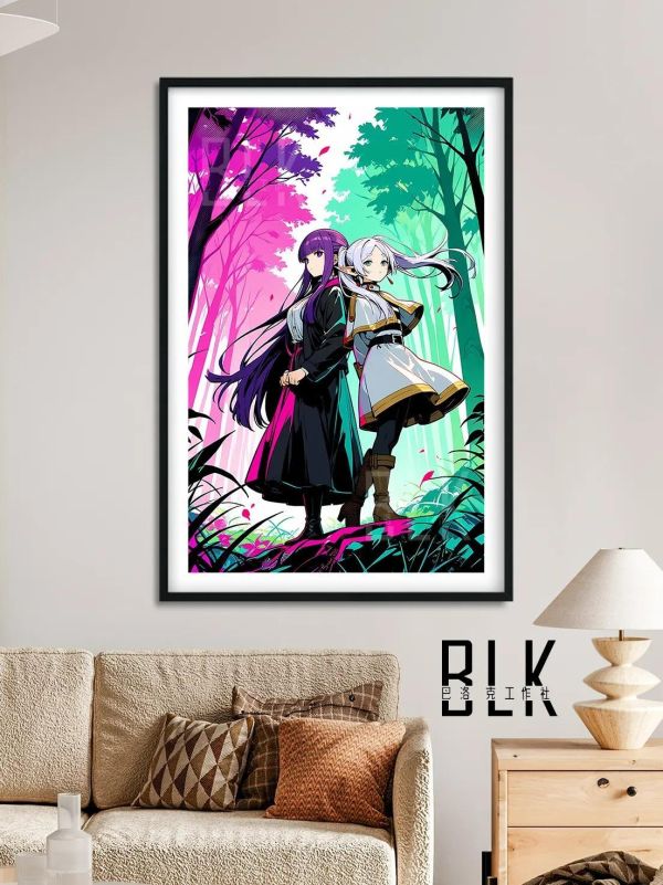【海外代購】巴洛克 《森林魔法師》葬送的芙莉蓮裝飾畫冰箱貼 
