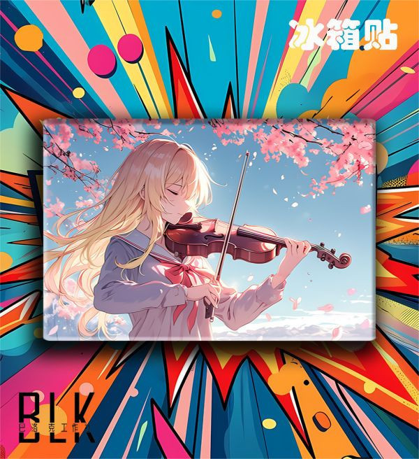 【海外代購】巴洛克 四月是你的謊言宮園薰裝飾畫/亞克力冰箱貼 