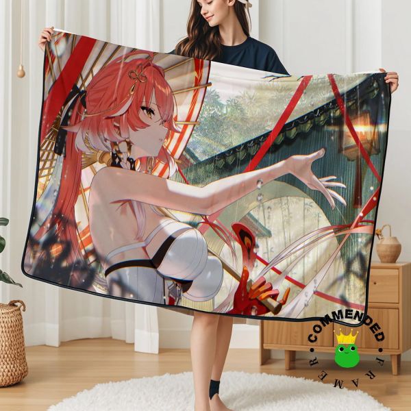 【海外代購】皇呱 《長離老師》鳴潮令尹參事長離老師裝飾畫 午睡毯  地毯 