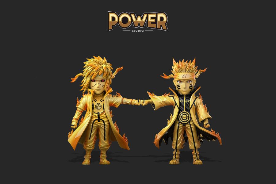 【預定】Power 波風水門&漩渦鳴人 父子對拳 wcf 死水&死水之子 父子對拳 