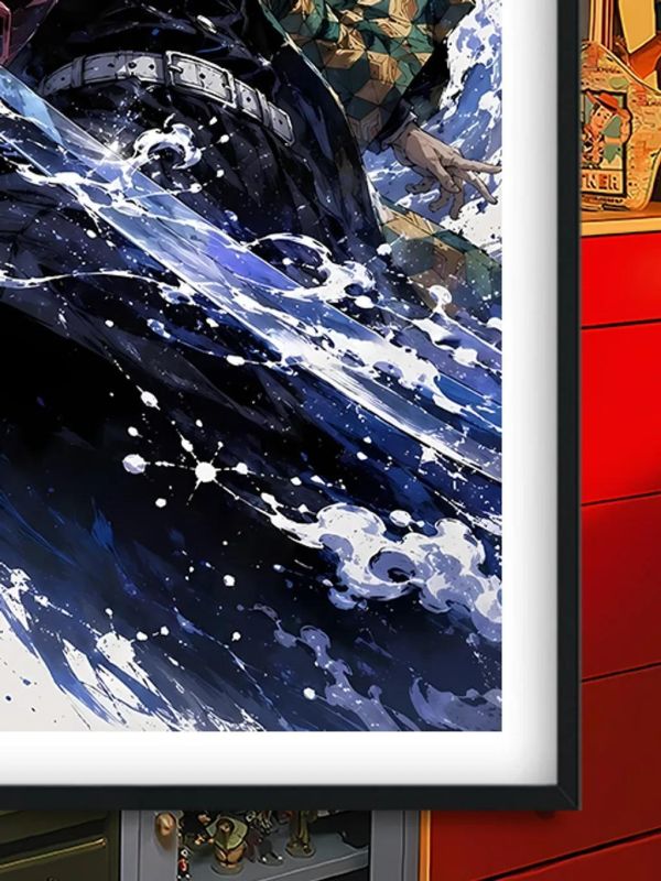 【海外代購】巴洛克 《水墨義勇》鬼滅之刃無限城篇裝飾畫冰箱貼 