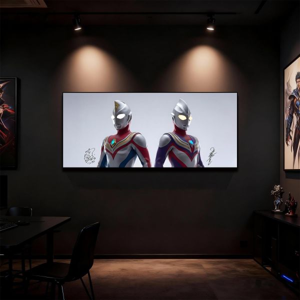 【海外代購】千鳥社 《平成奧特曼戴拿迪迦》ultraman平成奧特曼戴拿迪迦人間體聲優演員簽名滑鼠墊裝飾畫 滑鼠墊 