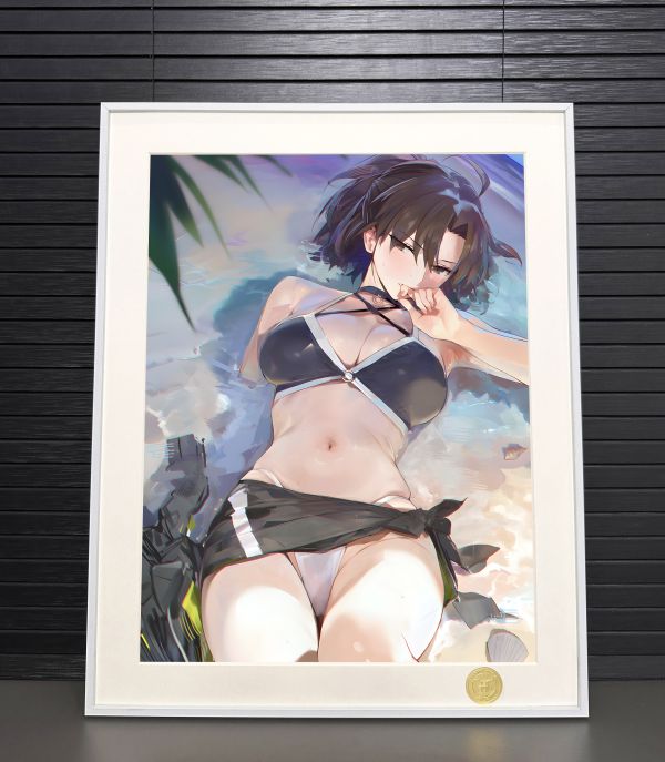 【海外代購】H2 《泳裝兩儀式》FGO玉兔空境界二次元裝飾畫 