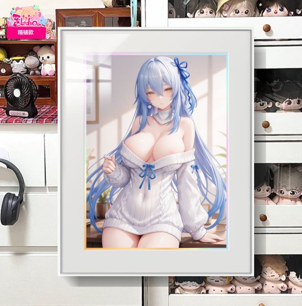 【海外代購】阿喵畫社 塵白禁區 毛衣裡芙 展館級8k超清精裱畫 