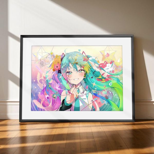 【海外代購】千鳥社 《初音愛言葉V》 初音未來愛言葉V愛的話語Miku公主殿下午睡毯地毯裝飾畫 