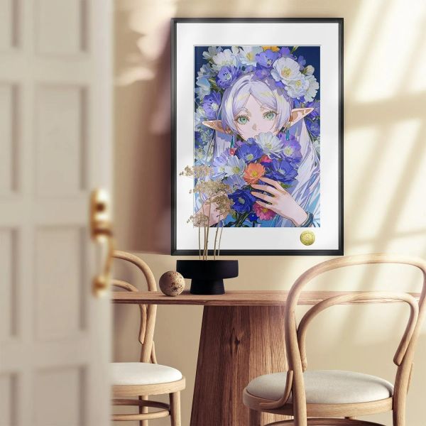 【海外代購】皇呱 《花朵盛開芙莉蓮》葬送的芙莉蓮裝飾畫 午睡毯  地毯 