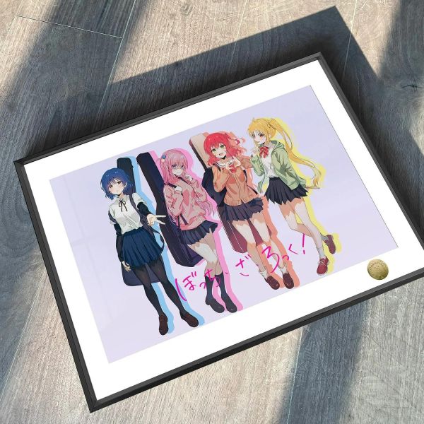 【海外代購】皇呱 《紐帶樂隊》孤獨搖滾！搖滾樂隊紐帶樂隊成員裝飾畫 午睡毯  地毯 