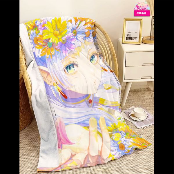 【海外代購】阿喵畫社 花海 芙莉蓮與辛美爾 8k雙聯組合高清裝飾畫 