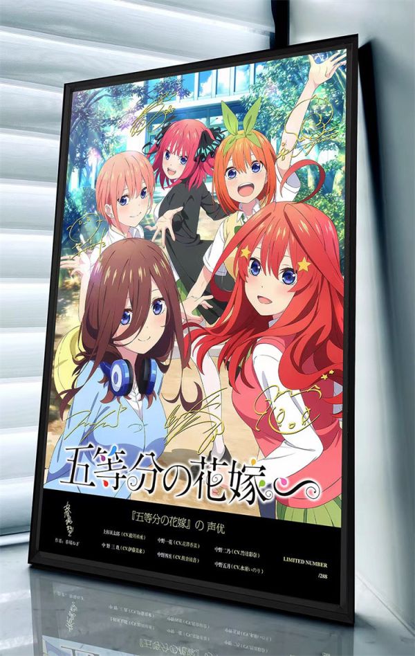 【海外代購】千鳥社 五等分的花嫁 新娘 中野三玖 四葉 裝飾畫 