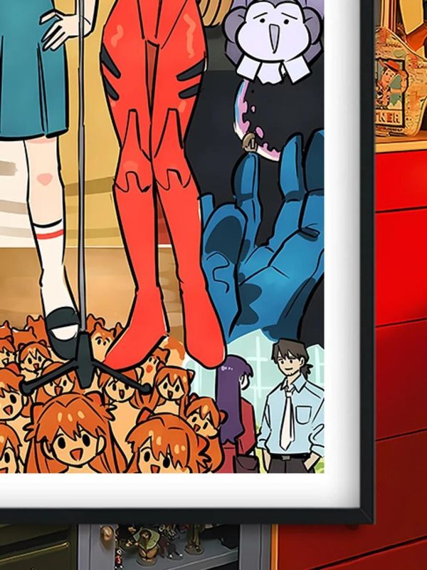 【海外代購】巴洛克《百變明日香》新世紀福音戰士裝飾畫冰箱貼 