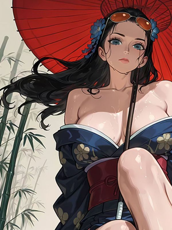 【海外代購】巴洛克《和風羅賓》Robin惡魔之子海賊王裝飾畫冰箱貼 