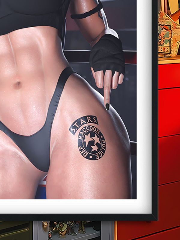 【海外代購】巴洛克《拳擊手吉爾》生化危機裝飾畫冰箱貼 