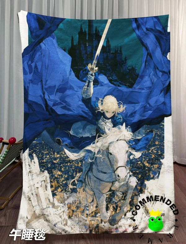 【海外代購】皇呱 《吾王降臨》Fate吾王Saber吾王降臨裝飾畫 午睡毯 地毯 