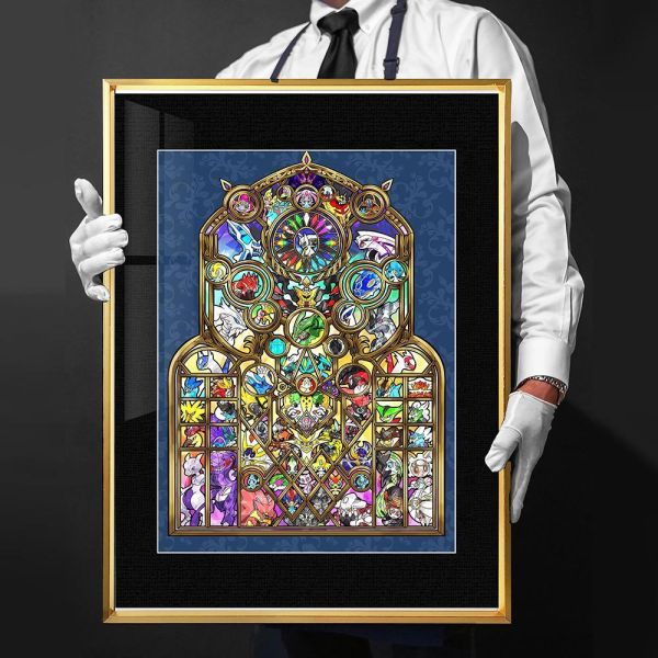 【海外代購】千鳥社 《寶可夢之窗》 寶可夢皮卡丘蒼響裂空座超夢阿爾宙斯午睡毯地毯裝飾畫 