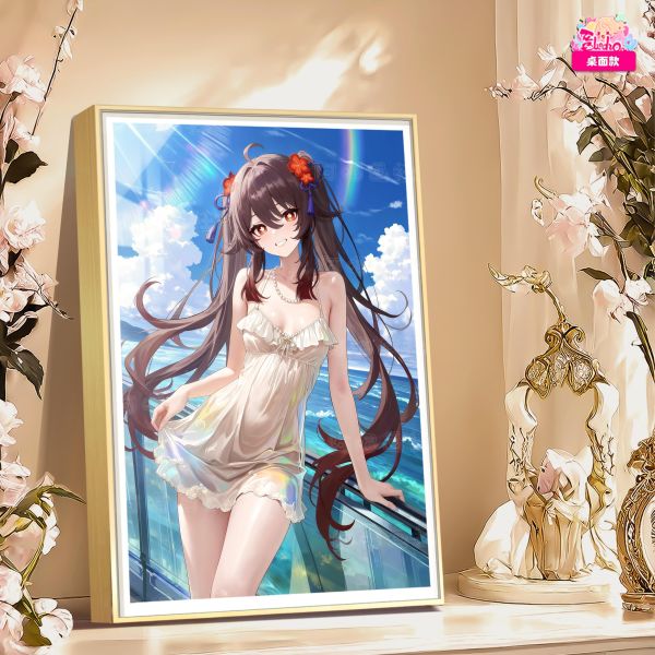 【海外代購】阿喵畫社 海風吹吹 胡桃 8k主題超清裝飾畫 冰箱貼 
