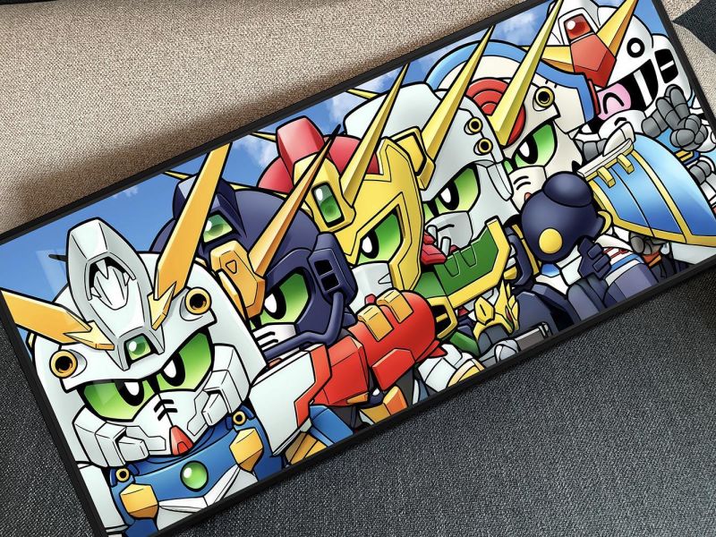 【海外代購】千鳥社 《萌鋼靈魂》 機動戰士鋼彈SD高達Gundam閃光鋼彈滑鼠墊裝飾畫 