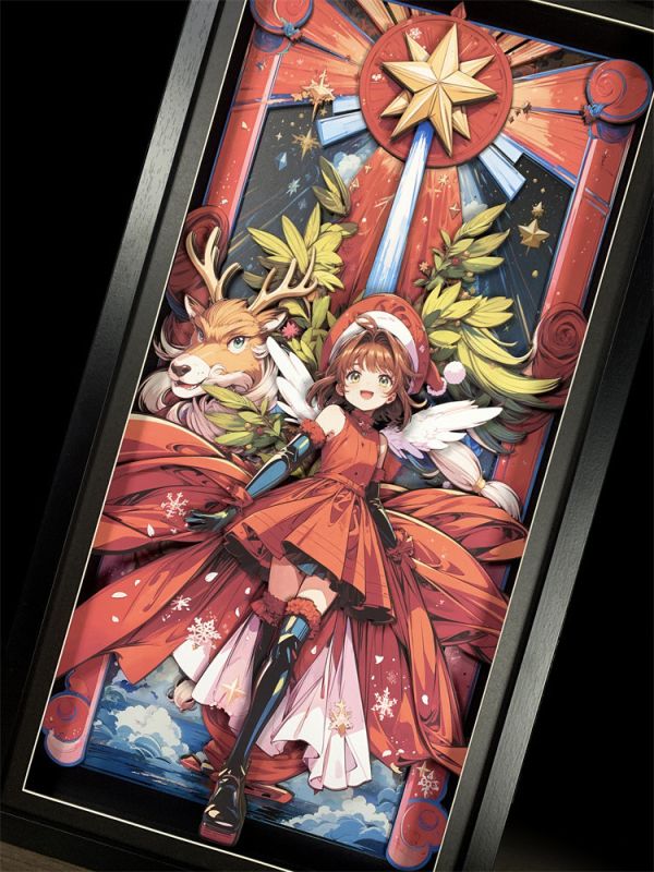 【海外代購】萌萌匠 魔卡少女櫻百變聖誕節小櫻 3D立體畫 