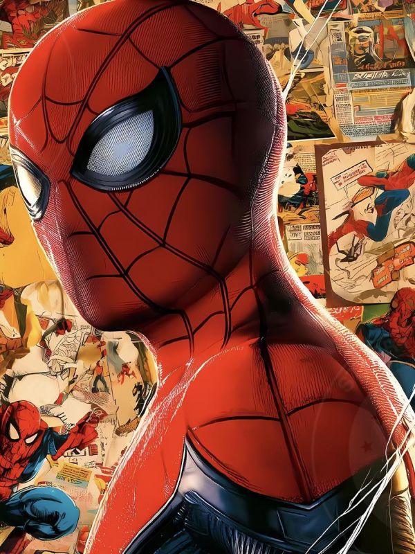 【海外代購】星空 《港風蜘蛛人》嶄新日Spider-Man漫威彼得帕克動漫裝飾畫 